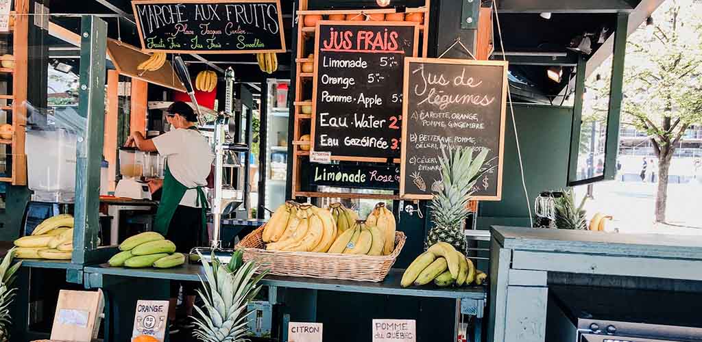 Fresh fruit from Jean Talon Market