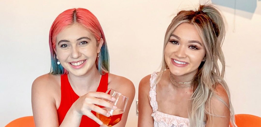 Young ladies drinking wine at Public Works Coffee Bar