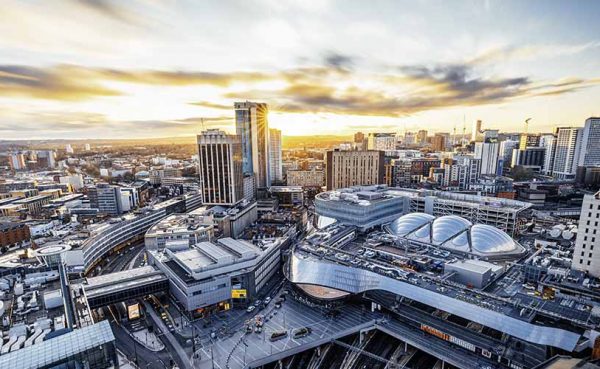 Birmingham Grandcentral at Sunset