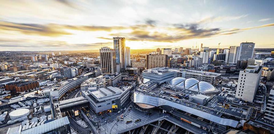 Birmingham Grandcentral at Sunset