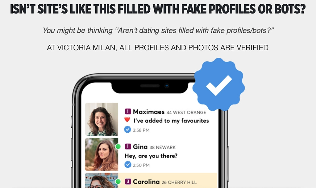 Claim that all photos are verified