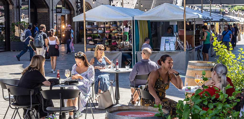 A sunny day at Coal Drops Yard