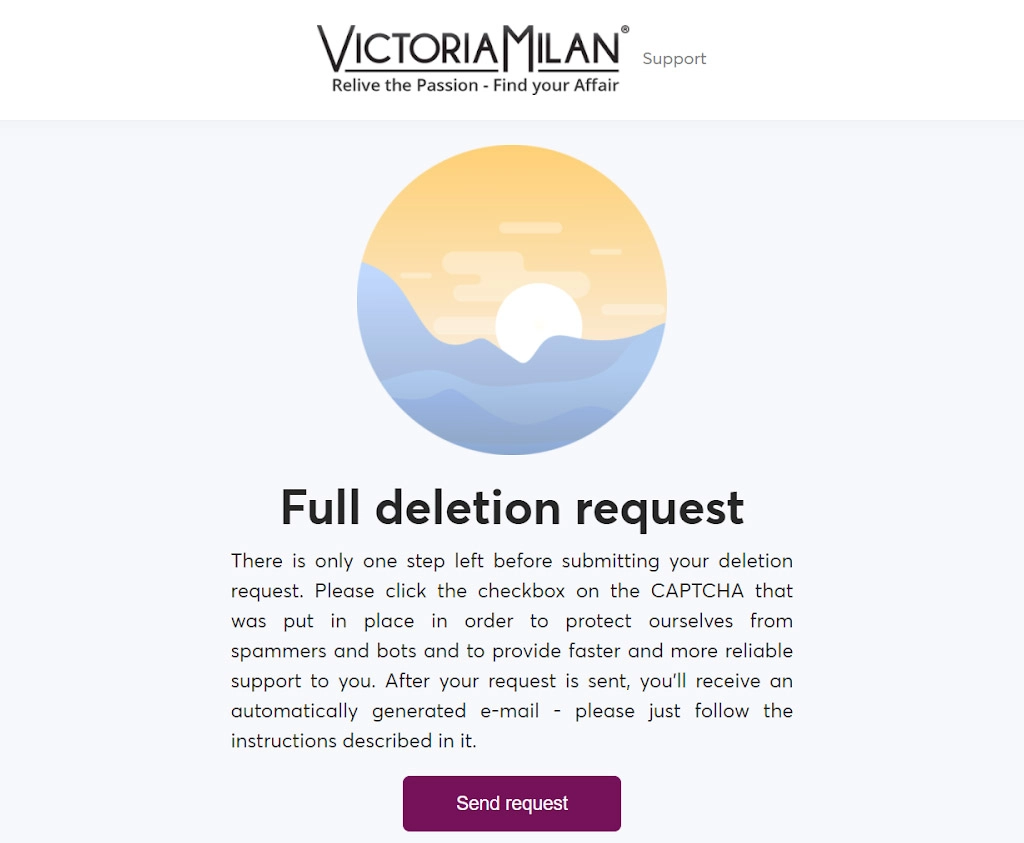 Deletion request form