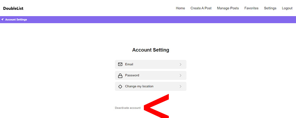 How to deactivate your account