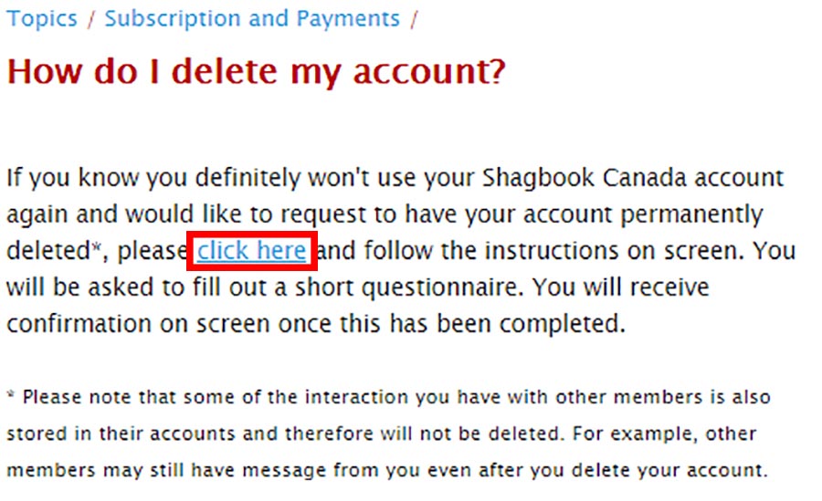 How to delete your account 2