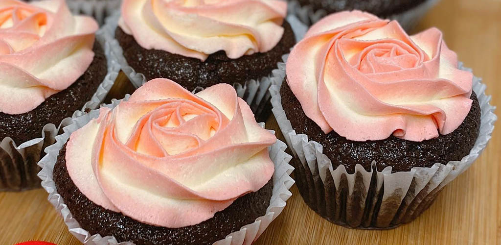 Rose cupcakes from Juliette's