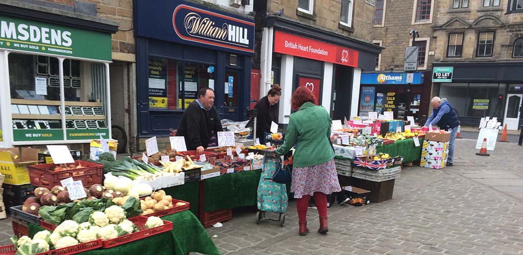 Shopping at Leeds Kirkgate Market