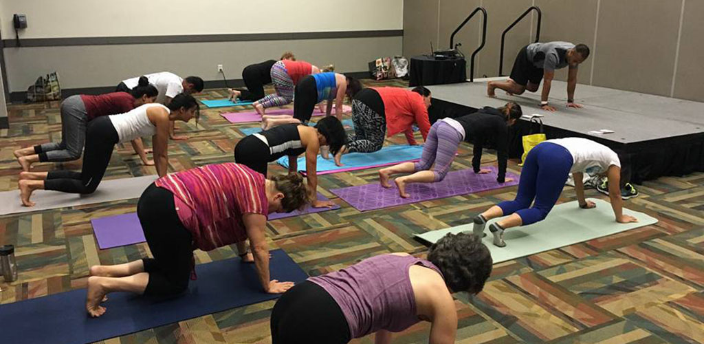 A class at Yoga Dojo Studio