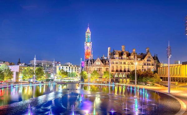 Panoramic View City Park Bradford UK