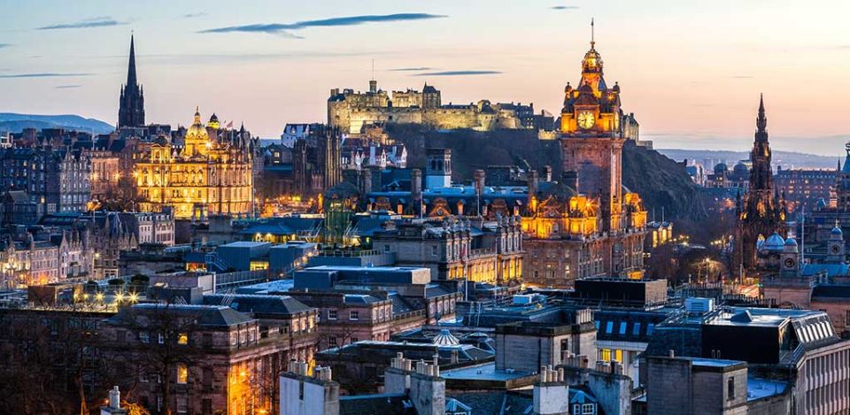 Edinburgh Evening Skyline