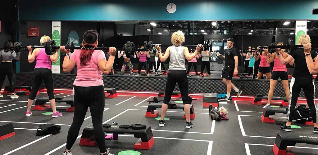 Women working out and mingling at Pure Gym in Leeds