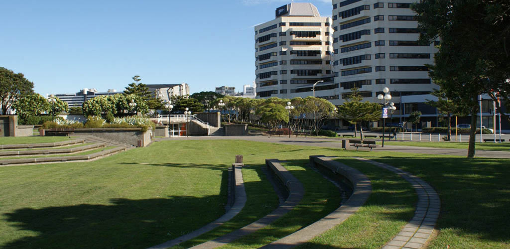 Frank Kitts Park on a sunny day