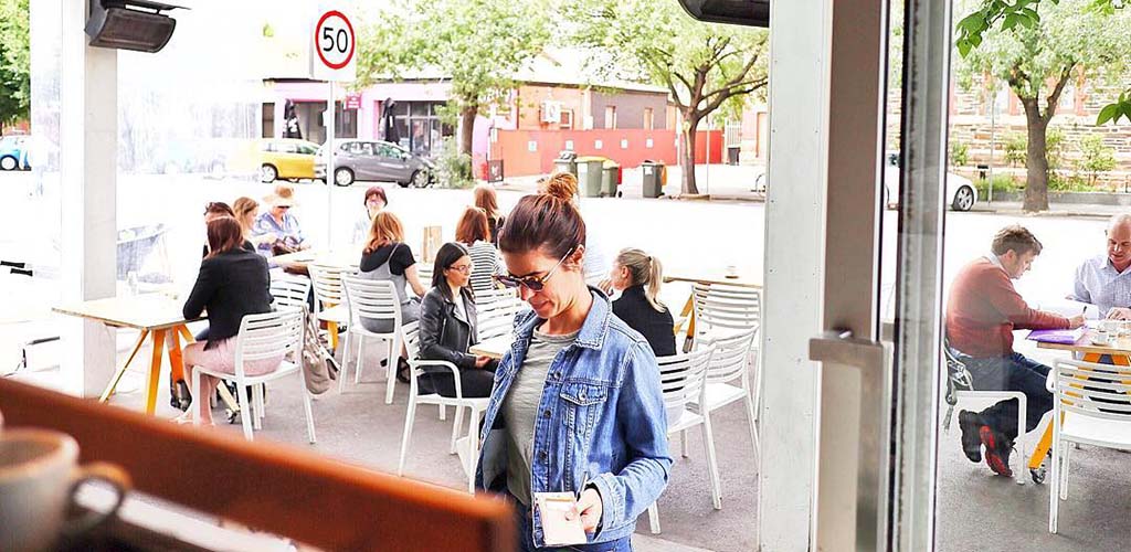 The patio of The Flinder Street Project