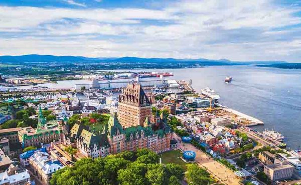 Quebec City Aerial View, Quebec, Canada