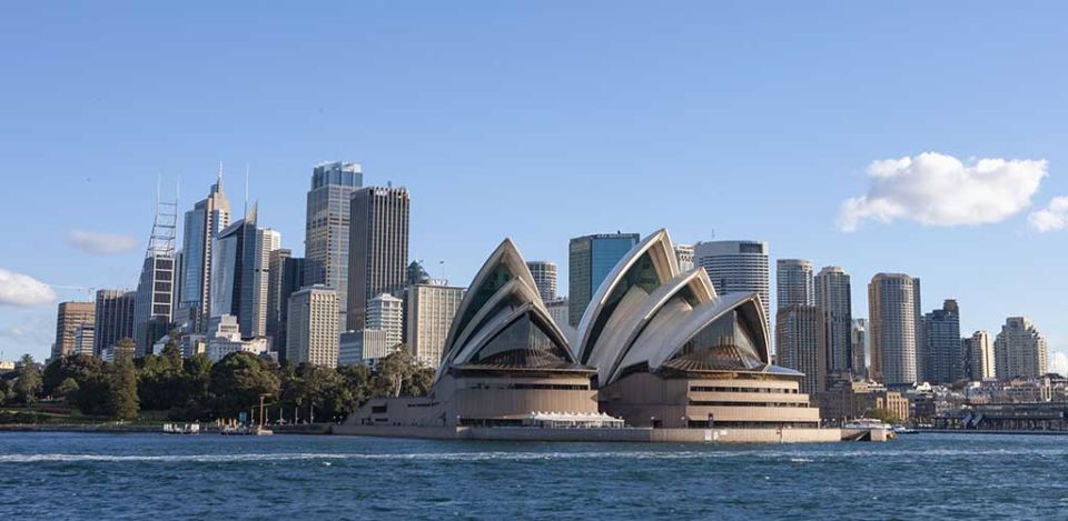 Sydney Australia. Opera House and skyline