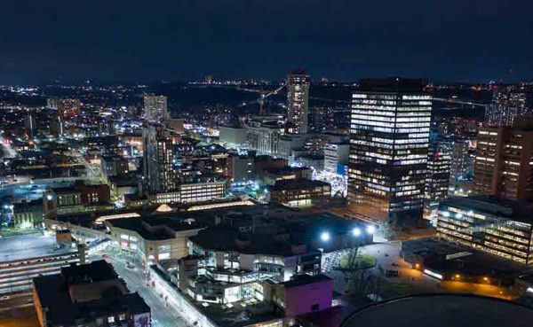 Aerial photo Downtown Hamilton ON CA