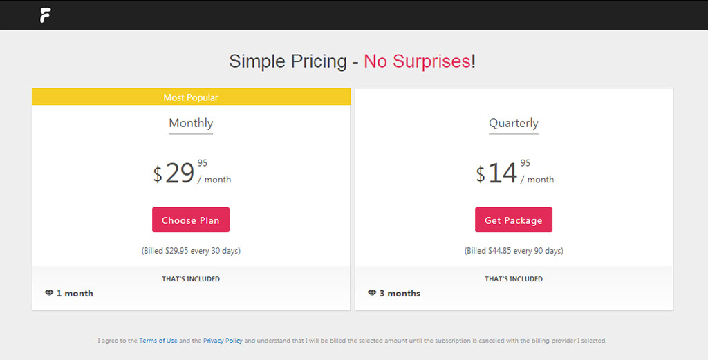 Membership prices