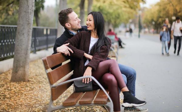 She's showing several conversation signs that she likes her date