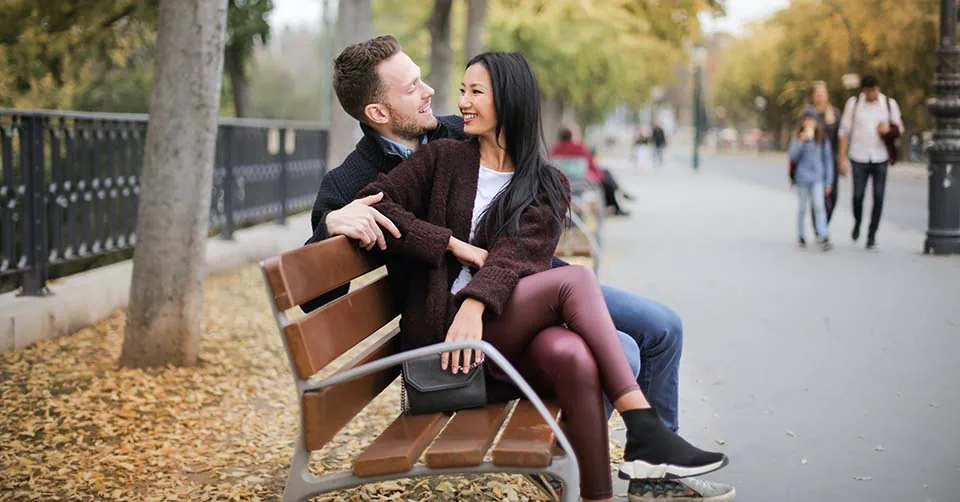 She's showing several conversation signs that she likes her date