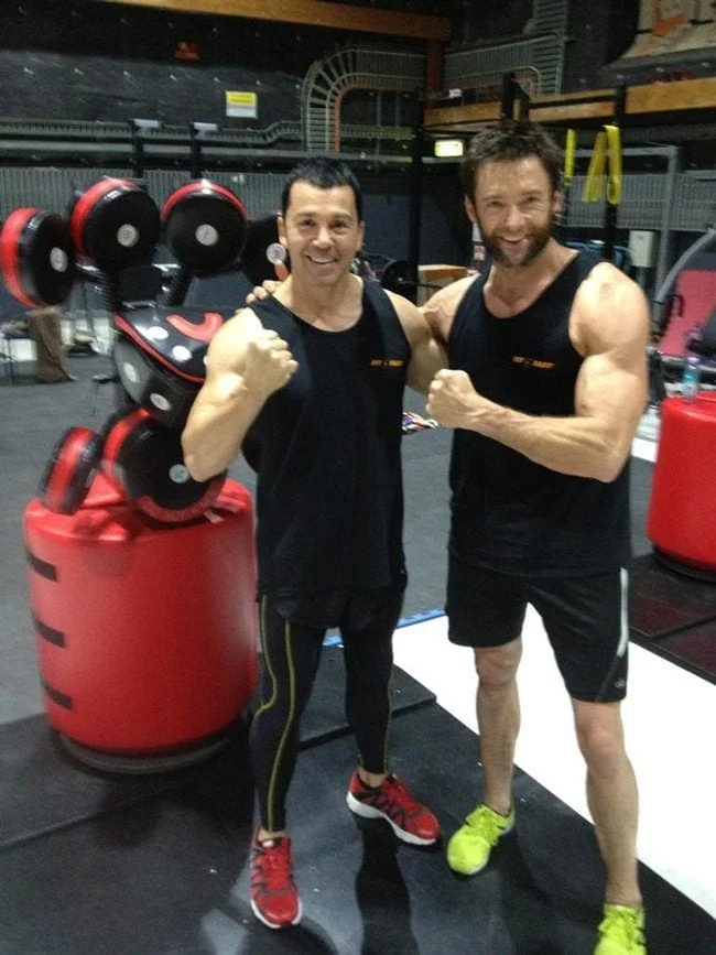 Hugh Jackman skinny legs - don't show your skinny legs on Tinder