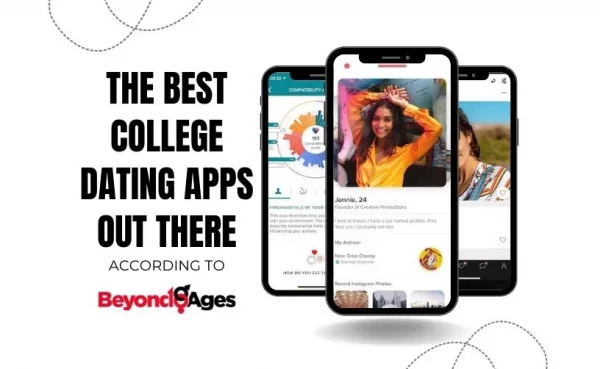 Screenshots of the best college dating apps