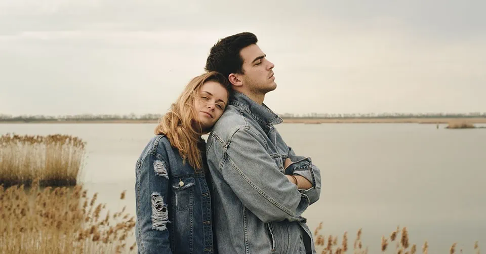 Couple by the lake