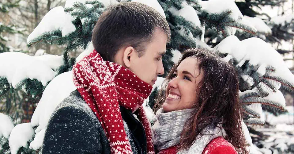 Couple in the snow