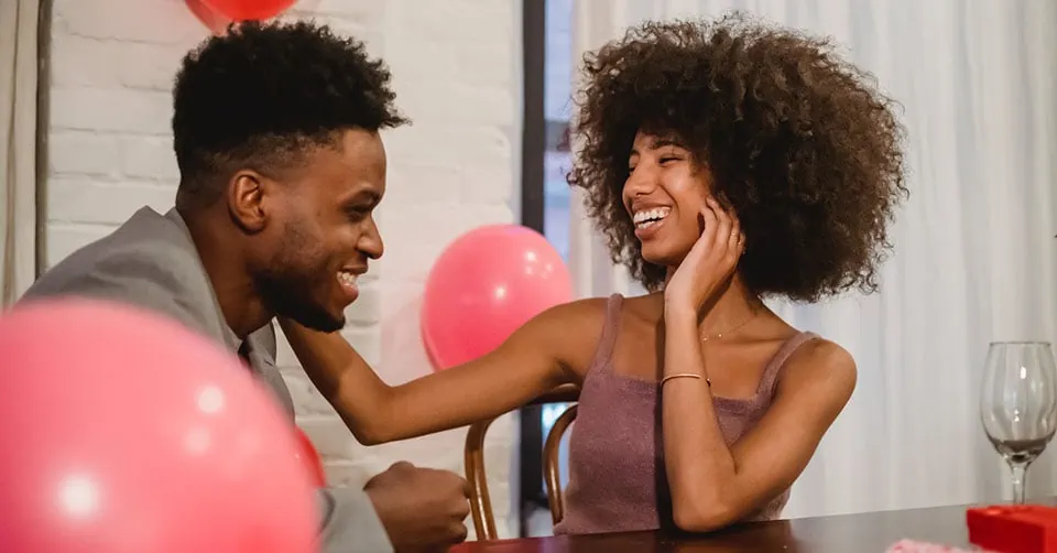 Couple on a romantic date