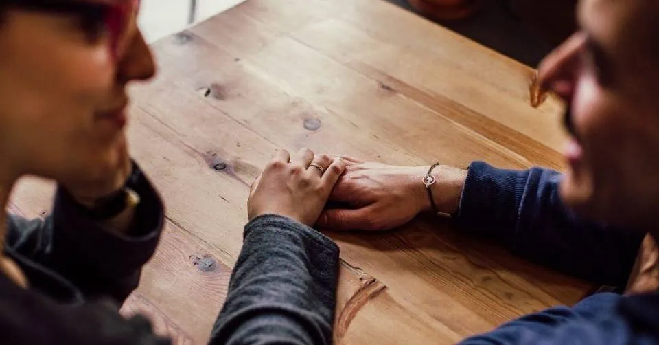 Woman signaling she wants you to make a move