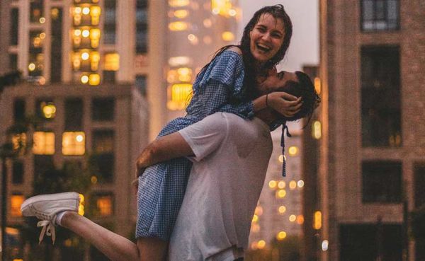 A young couple dating in San Diego