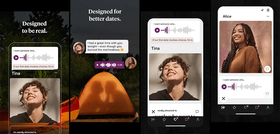 Android Hinge screenshots