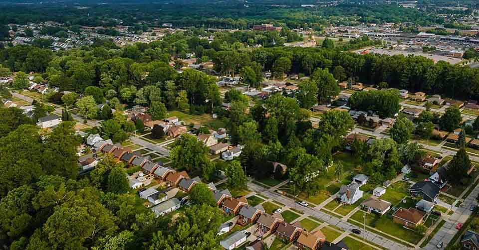 Residential area at Parma Ohio