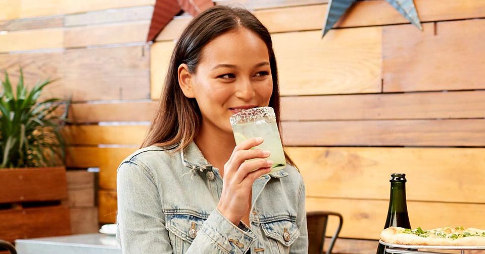 Woman on a date at Starbelly