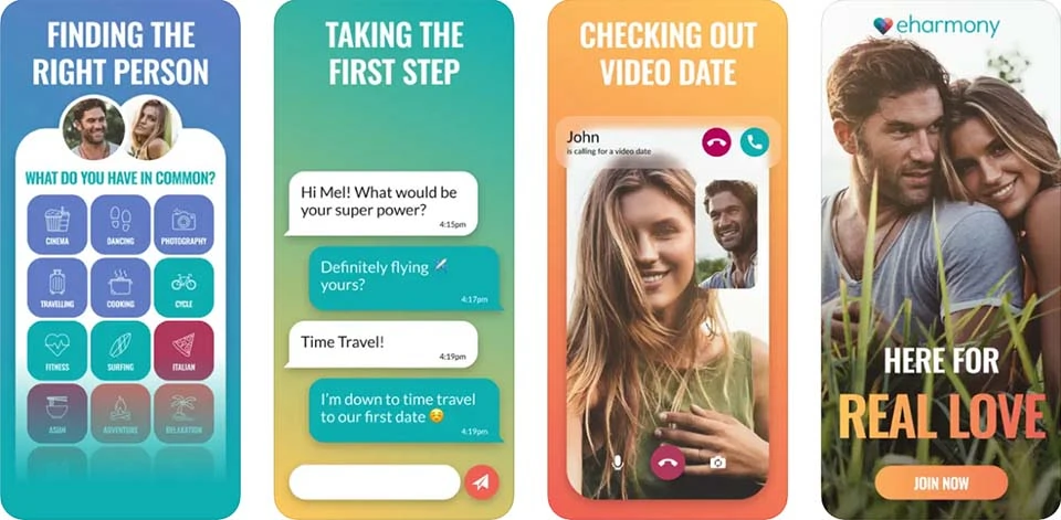 eHarmony on iOS