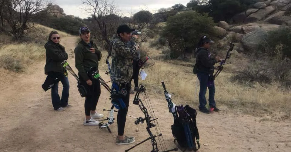 Trying out archery through Desert Archers Tucson