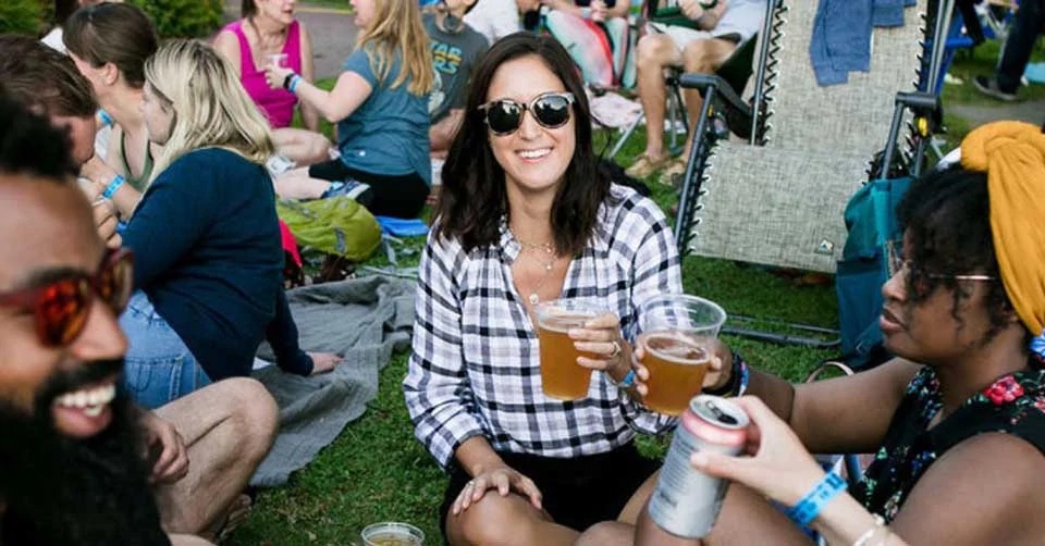 Drinking on the lawn at Hermitage Museum and Gardens Virginia Beach