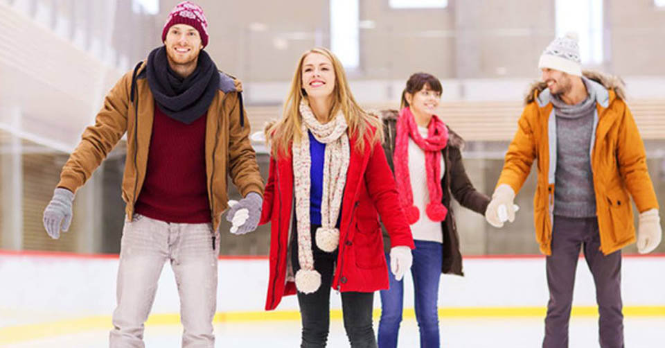 A double date at Outpost Ice Arenas Albuquerque