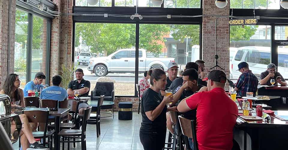 A busy afternoon at South of Shaw Beer Company Fresno