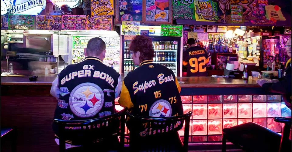 The bar area at Jack's Bar Pittsburgh