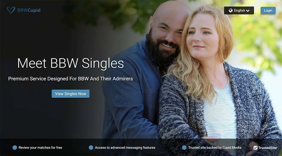 BBWCupid landing page