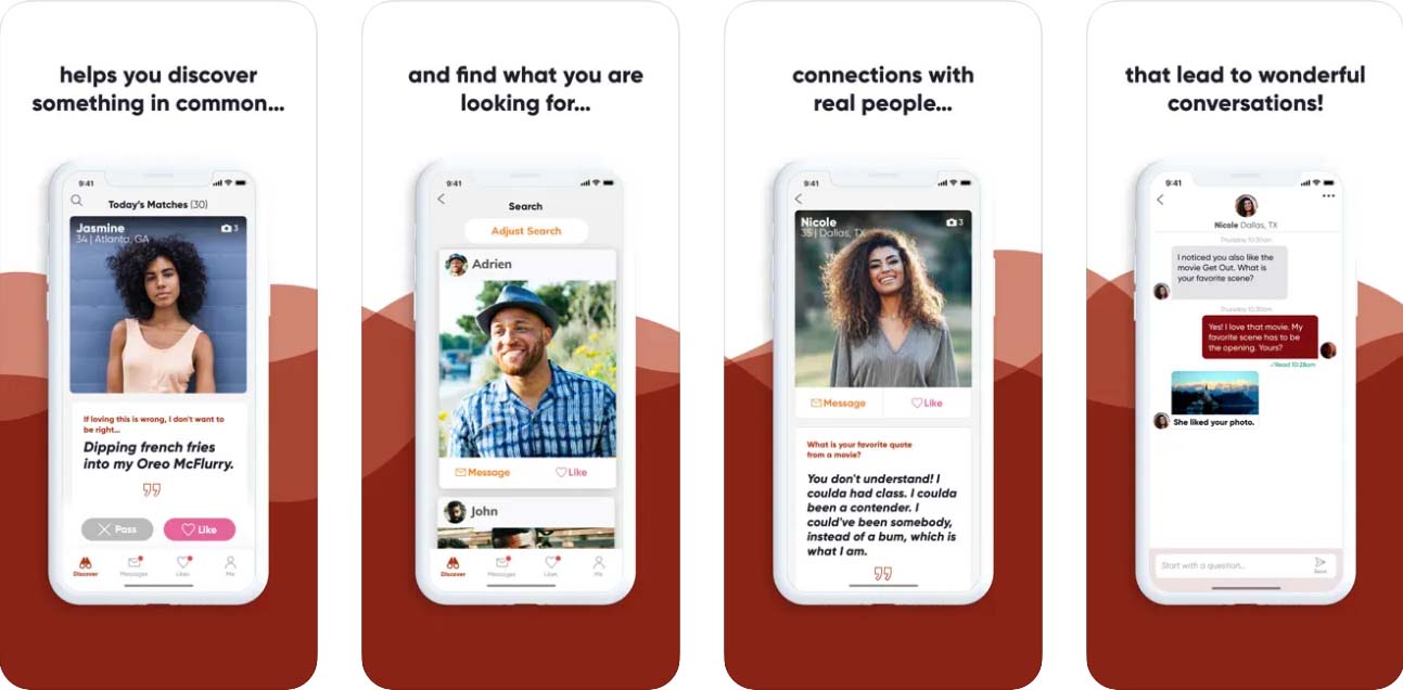 BlackPeopleMeet app screenshots