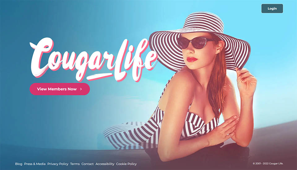 Cougar Life landing page