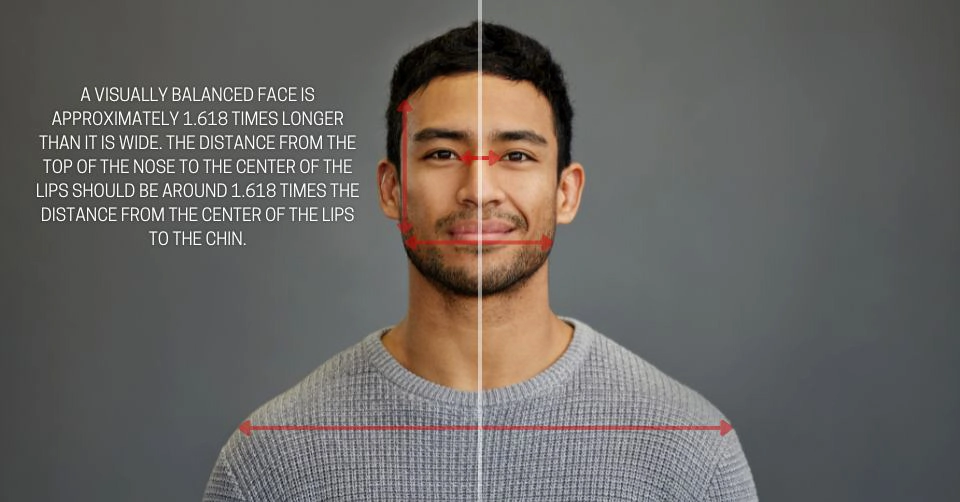 A visually balanced face