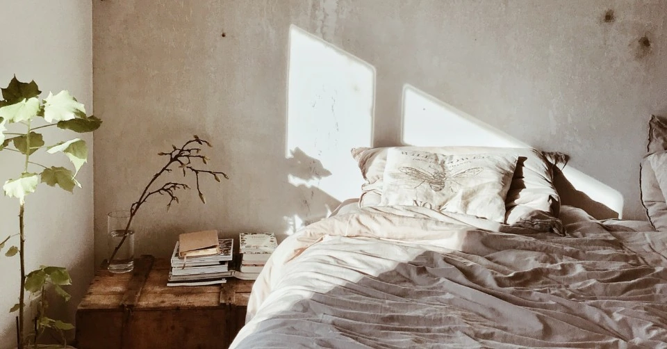 A bedroom that hasn't seen any romance in a while