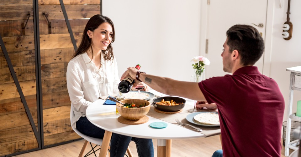 A homecooked dinner date