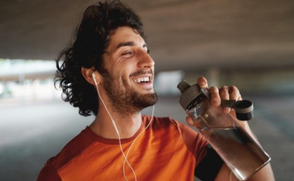 A man who drinks water to help his sex life