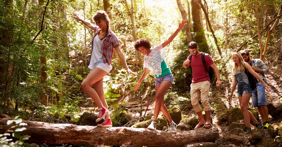 Joining a hiking group to meet new people