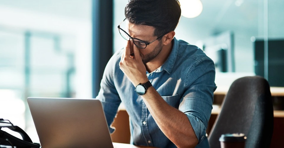 Stressed out because he's taking on other people's work