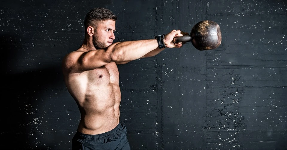 Doing one of the best kettlebell chest workouts