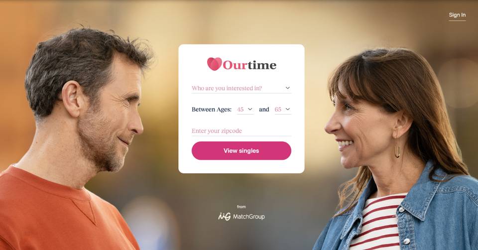 OurTime dating site